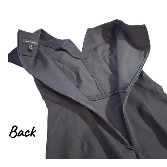 Banana Republic Sheath Split Neck Womens Dress Size 6 Petite - Picture 9 of 9